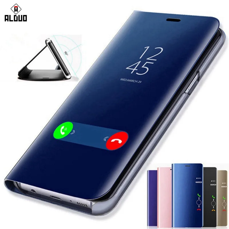 

Clear View Mirror Case For xiaomi Mi 6 Mi8 Mi8SE MIX 2 Max 3 MiA1 MiA2 for Redmi 4X Note 4X Note 4 5pro 6pro 5plus on Redmi 6A