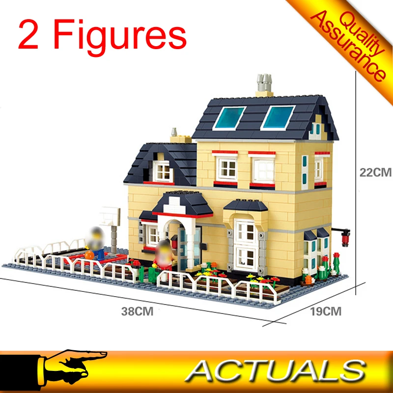 

755pcs Wange 34052 Super Large Villa Building Block Structure House Models Brick Block Compatible Legoland Eductional Toys Gift