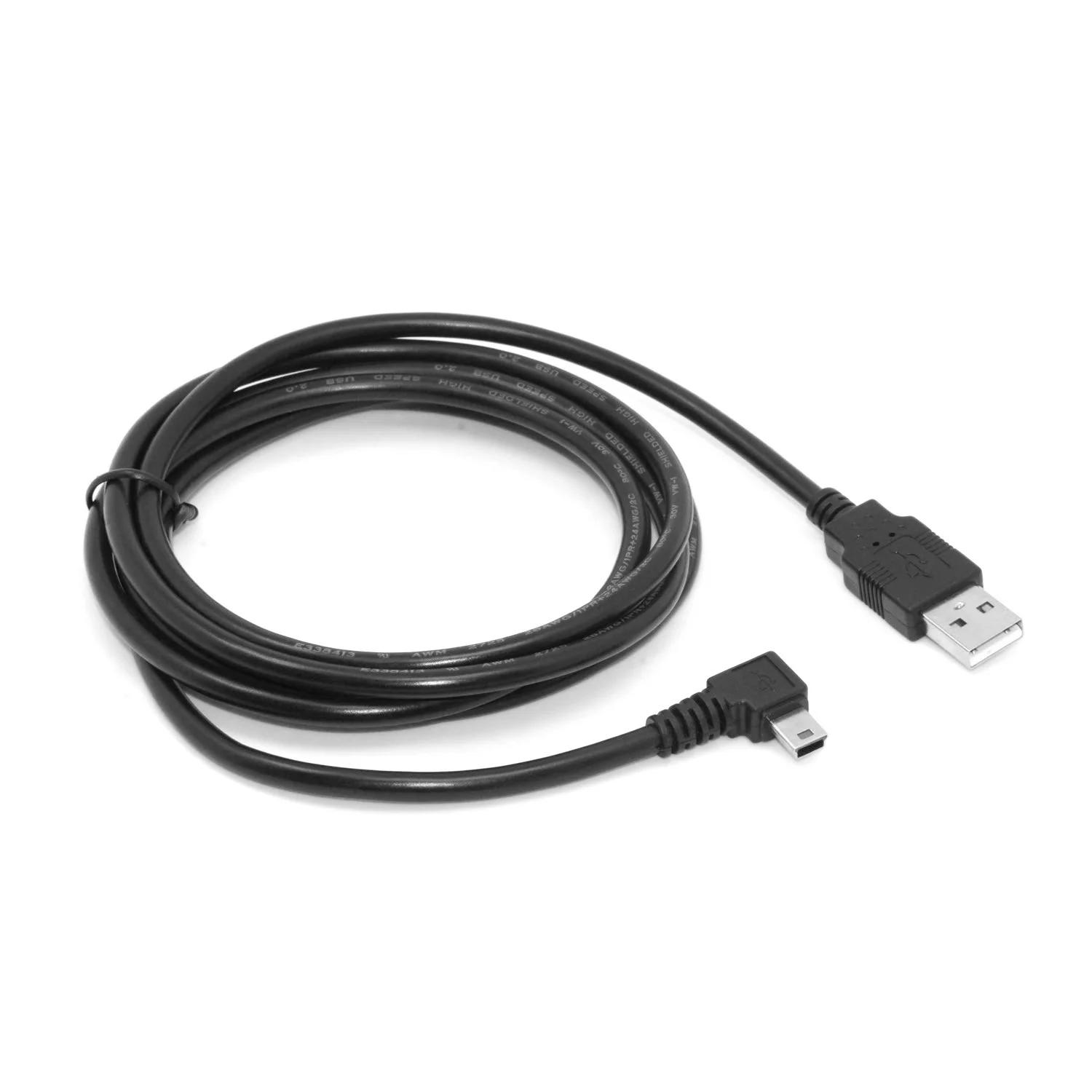 Chenyang USB 2,0 папа-мини-usb B Тип 5pin мужской прямоугольный 90 градусов кабель для передачи данных 6 футов 1,8 м