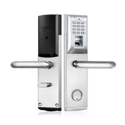 Биометрический электронный дверной замок отпечаток пальца, пароль, механический ключ цифровой код Keyless Lock lk903FS