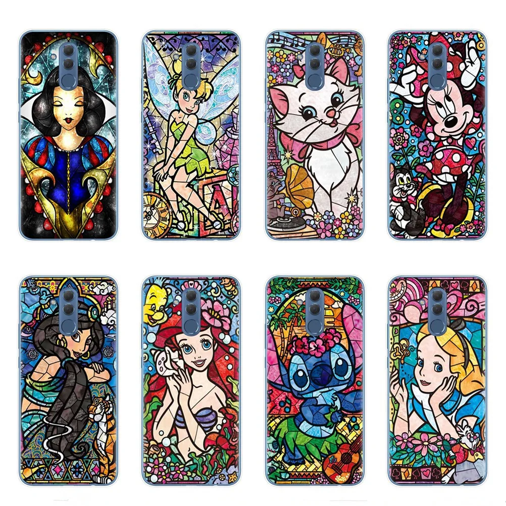 

Cute Disneys Mermaid Minnie Tinker bell Phone Case for Huawei Honor 10 20 Lite 10i 8X 8C Mate 10 20 Lite Pro Y9 2019 TPU Cover
