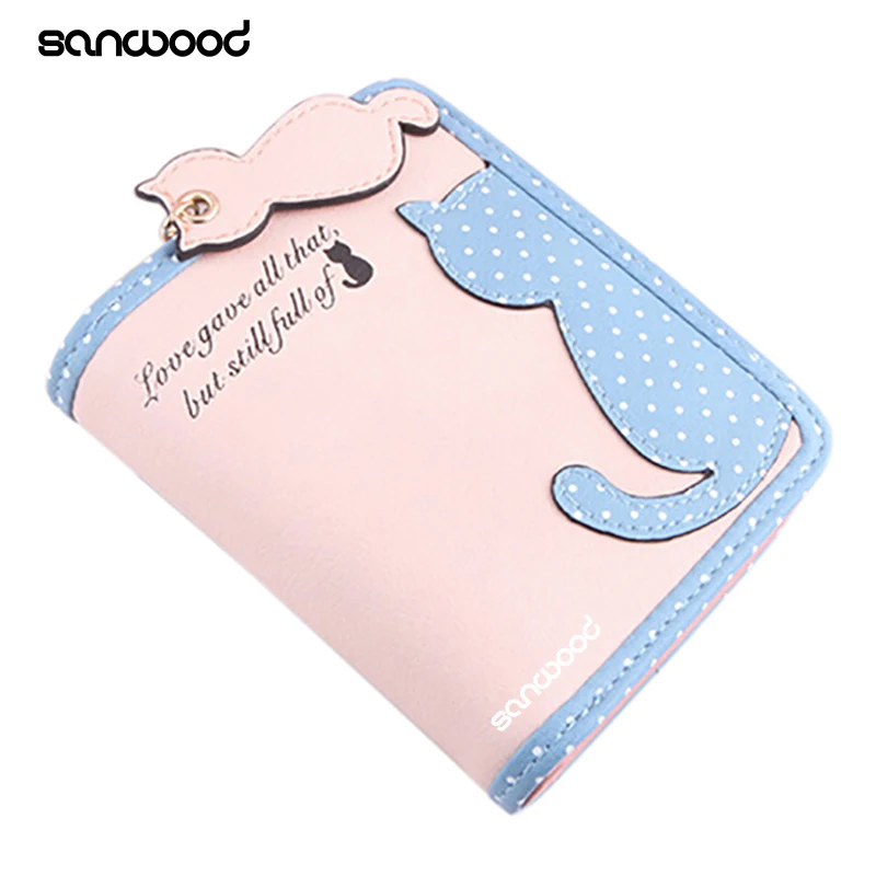 Женский милый кошелек из картона короткий длинный на молнии для монет 9 шт.|bag