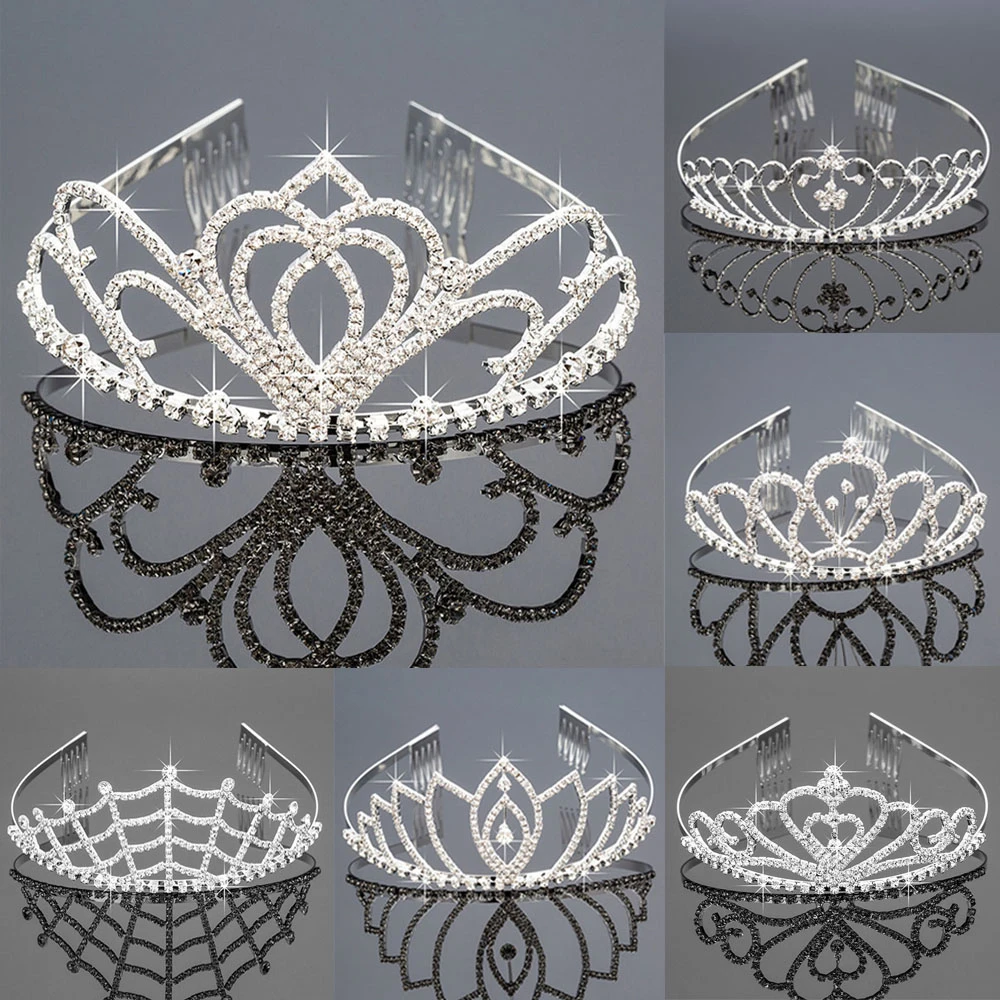 結婚式の王冠女王ブライダルティアラと王冠子供ヘッドバンドウェディングアクセサリー髪の宝石装飾品髪の宝石 Hair Jewelry Aliexpress