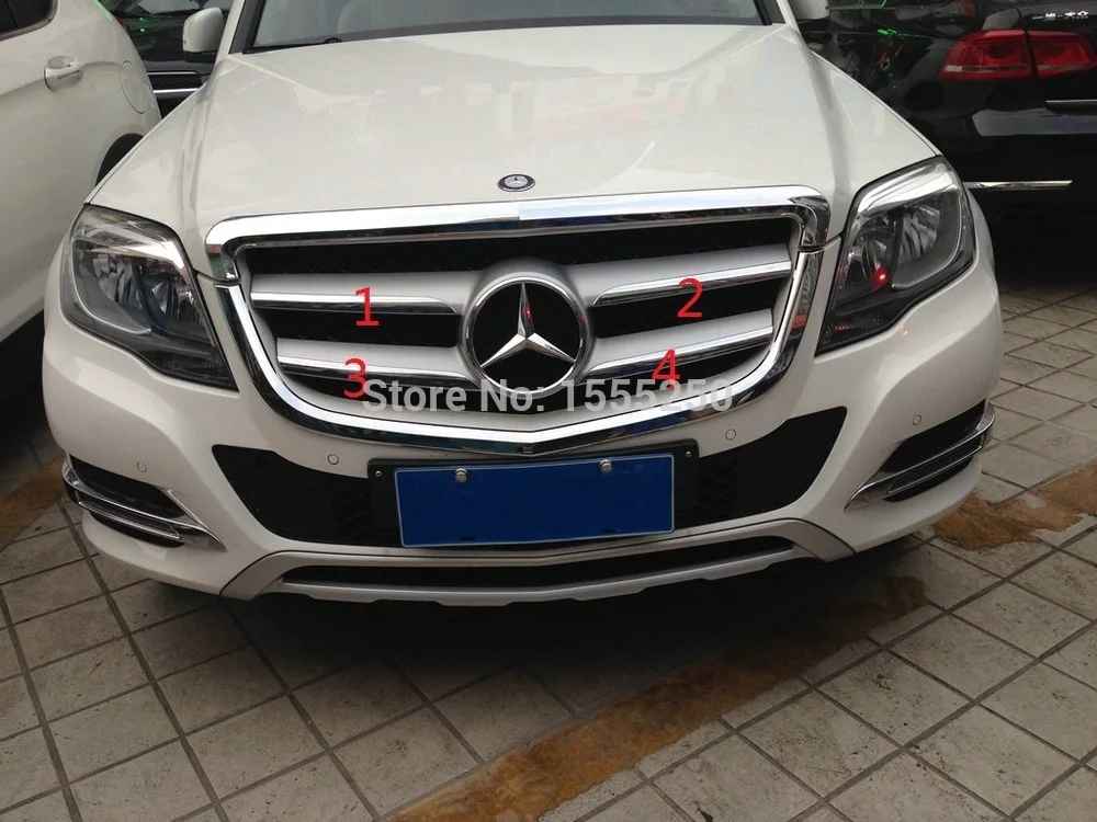 Автомобильная передняя решетка отделка авто декоративная крышка для Mercedes benz GLK260
