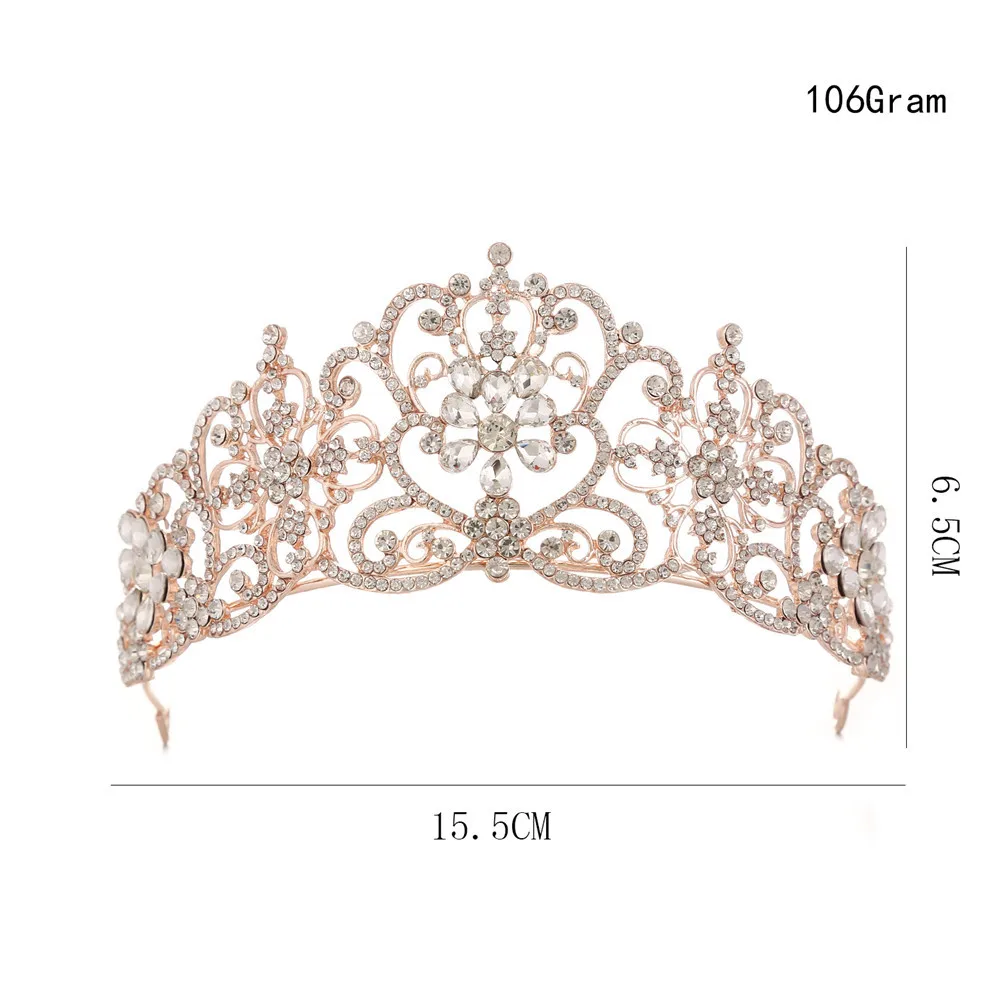 Perolas de Moda Rainha Da Coroa Do Casamento Da Tiara Da Noiva Do Cabelo Do Casamento головной убор Acessorios de Joias Por Atacado - Окраска металла: Fig