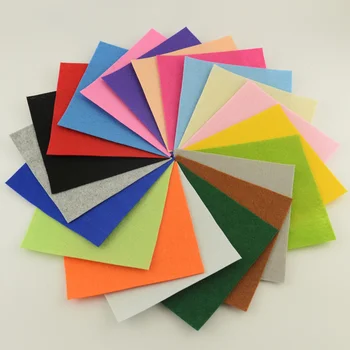 

Felt Fabric Interior Decoration Gifts And Premiums 1mm Nonwoven 100% Polyester Mix 20PCS/lot DIY Wedding Backgrounds Patchwork