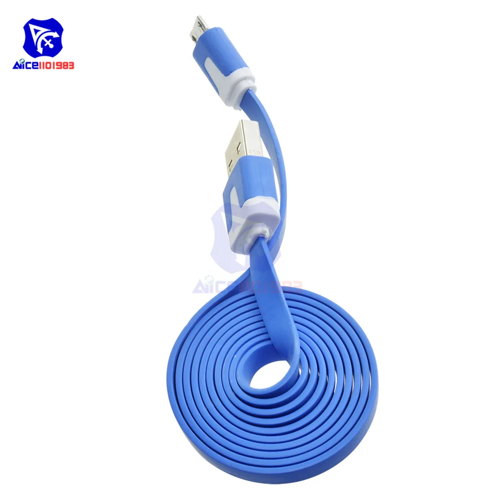 

1m 3.3ft Micro USB Charging Cable Blue For Wemos D1 Wired Cable For Wemos D1 Mini NodeMcu