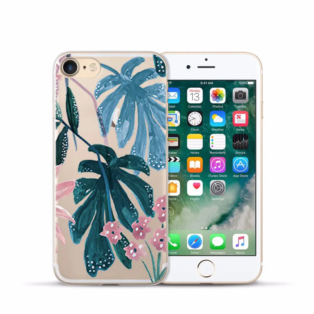 Arvin Case FOR Iphone 7 Soft Clear Protective TPU Back Cover FOR 5 5S 6 sPlus X XS Max XR Painting Silicon Cover FOR Iphone 6s (17)