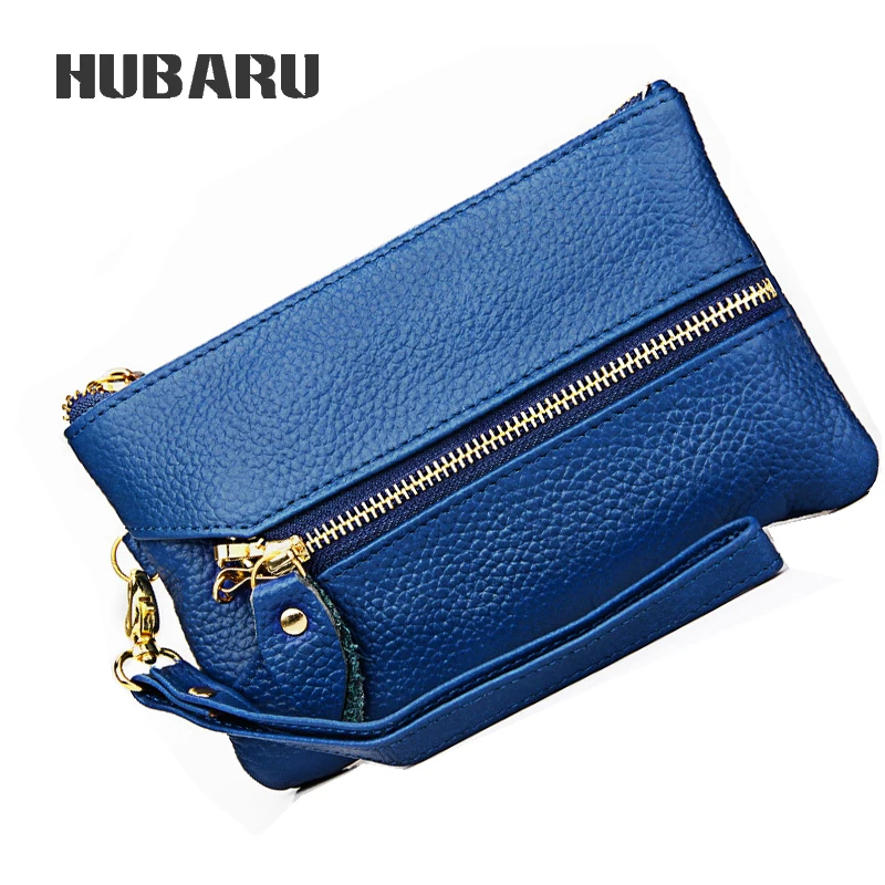 HUBARU Для женщин сцепления кошелек из натуральной кожи Drawstring женский мульти