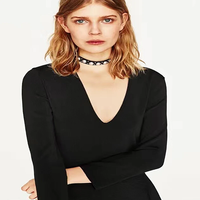 Vodeshanliwen 2017 New Leather Choker Luxury imitation