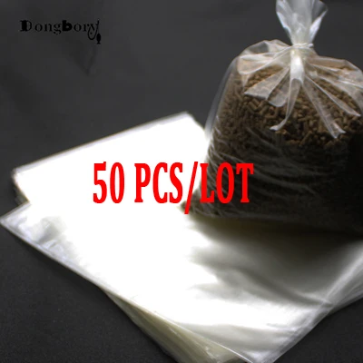 50PCS 15X20cm Super Big Water Soluble PVA bag Carp Fishing Tackle Water  Dissolving PVA Bags for Fishing Feeder Coarse Bait Bag