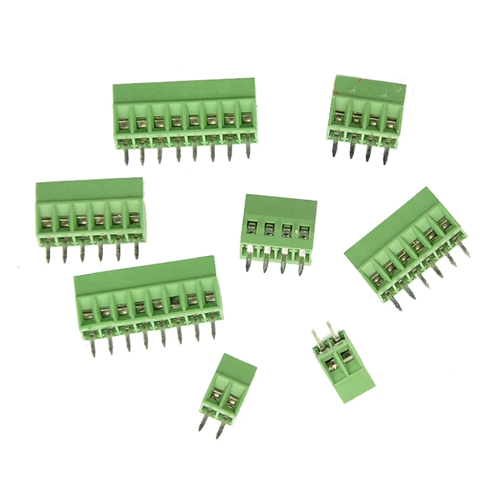 

2.54mm / 0.1" PCB Screw Terminal Blocks Connector 2P to 10P