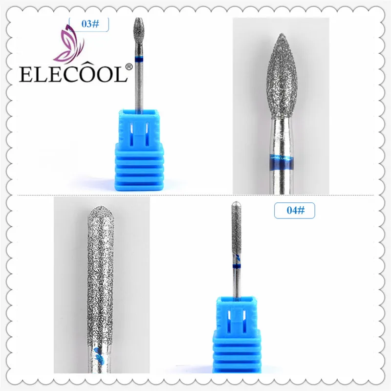 ELECOOL 5/1 шт. 5 видов профессиональный сверло резак для ногтей шлифовка Вольфрамовая