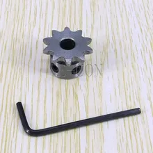 Pignon d'entraînement de chaîne de rouleau d'engrenage de moteur pilote en métal, alésage de 6mm 10 dents 10 T pièces pièce