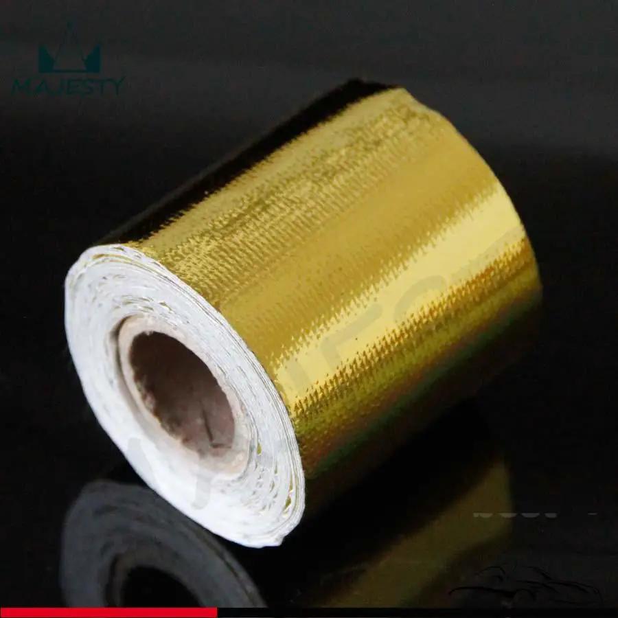 2 &quotx 15&quot рулон самоклеящаяся светоотражающая Золотая высокотемпературная