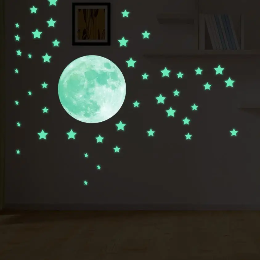 Home Decor Glow In Dark Wall Ceiling Stars Moon Stickers Wall Stickers Night Kid Home Decor wall sticker Home Deco mirror JU24 Home Decor Glow In Dark Wall Ceiling Stars Moon Stickers Wall Stickers Night Kid Home Decor wall sticker Home Deco mirror JU24