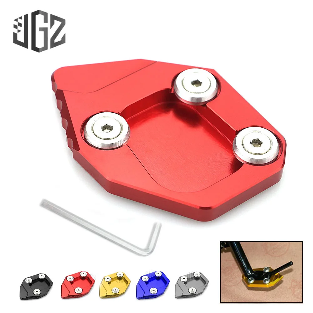 Motorcycle Side Stand Enlarger CNC Aluminum Kickstand Enlarge Plate Extension Foot Pad for Yamaha YZF R3 R25 2013 2014 2015 2016 |