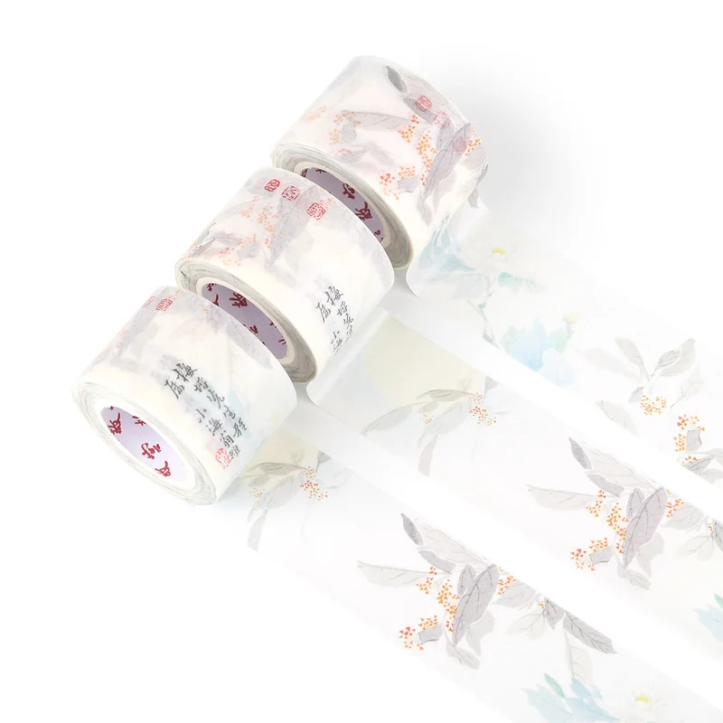 1 рулон винтажная широкая лента васи 3 см x 10 м декоративная маскирующая для