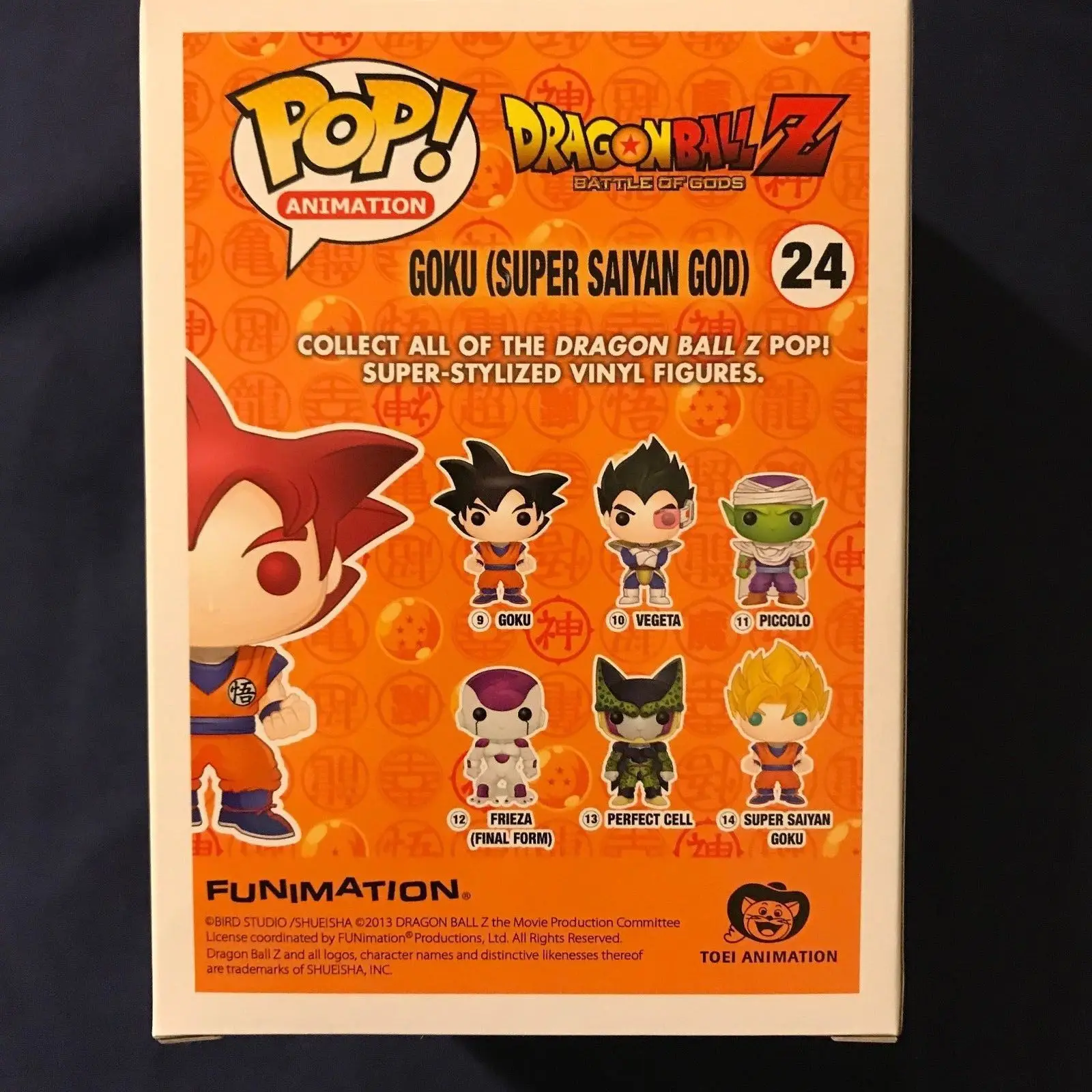100% Оригинальный эксклюзивный официальный Funko pop Dragon Ball Z Super Saiyan God Goku красная