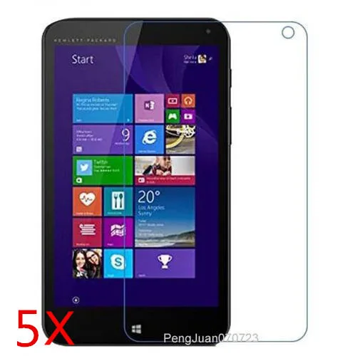 Image 5 Pcs Clear LCD Screen Protector Cover Skin Film With Cleaning Cloth For HP Stream 7 Tablet