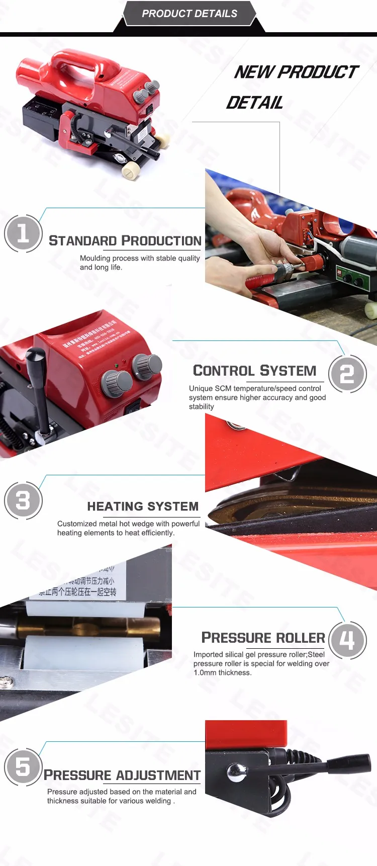 HDPE жаропрочный сварочный аппарат геомембранный сварочный аппарат пластиковая пленка сварочный аппарат мембранный сварочный аппарат LST800