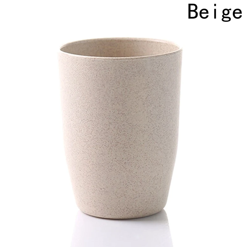 

1 PC Toothbrush Cup Toothbrushes Brush Glass Fiber Wheat Straw Washing 4 Colors Gargle Cup