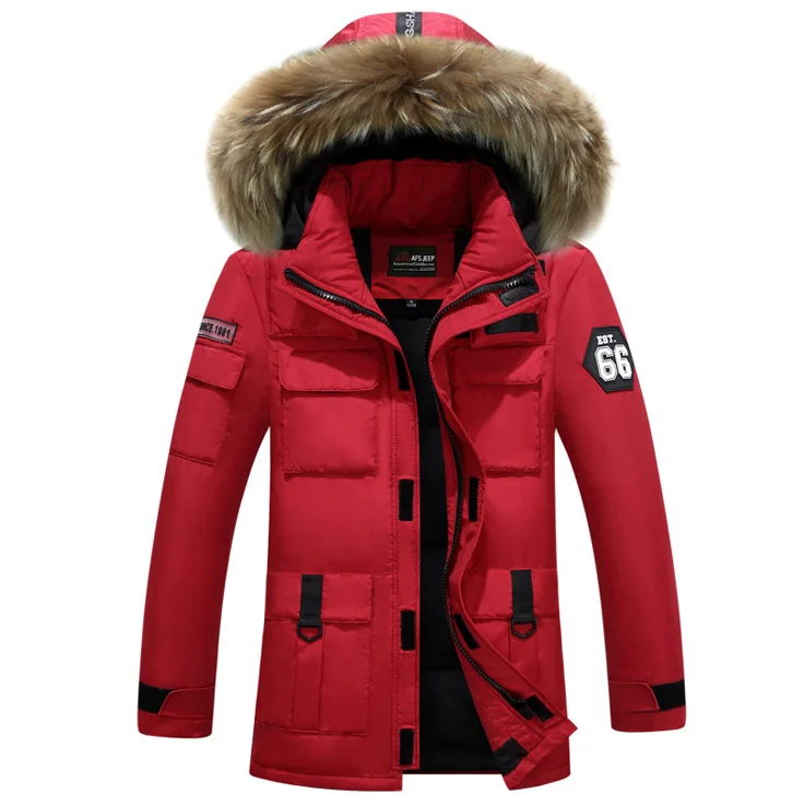 2018 New Men Down Coat Fashion Winter Down Jacket Long Parka Thicken Duck Down Fur Collar Male White Down Coat 165wy 2018 New Men Down Coat Fashion Winter Down Jacket Long Parka Thicken Duck Down Fur Collar Male White Down Coat 165wy