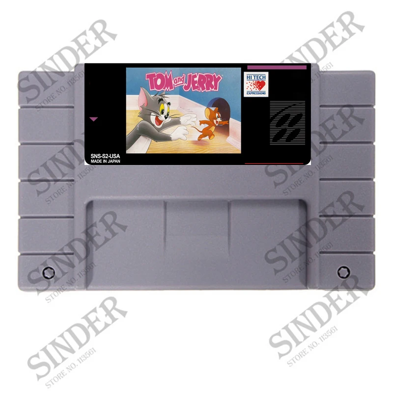 

Tom and Jerry 16 bit Big Gray Game Card For NTSC Game Player