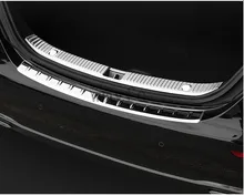 2pcs Interior+Exterior Car Rear Bumper Sill Plate Protector Trim Cover For Mercedes Benz W213 E Class E200 E300 E400 2016 2017