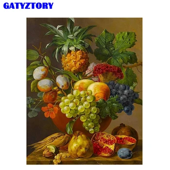 

Frameless Fruits Diy Digital Painting By Numbers Kits Acrylic Paint By Numbers Europe Hand Painted On Canvas For Living Room Art