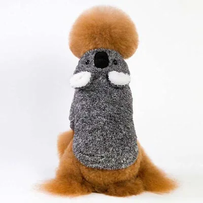 Прекрасный мультфильм лень превращается платье собака пальто Высокое качество мягкая флисовая толстовка осень-зима защиту от холода щенок Costume2 - Цвет: Черный