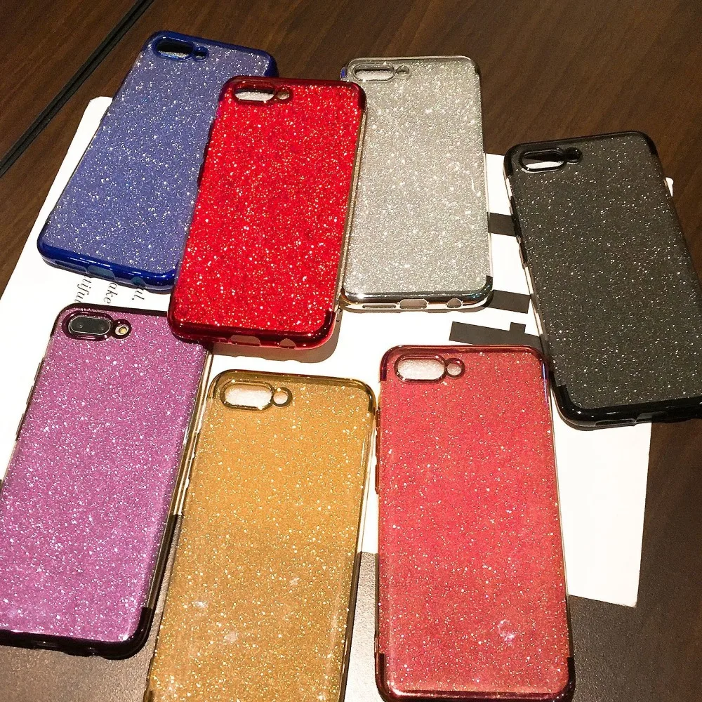 Glitter Bling Phone Cases For Huawei Mate 20 Lite Case Silicone Plating Soft Cover For Huawei P20 Pro P10 Plus Y6 Y7 Prime 2018 (1)