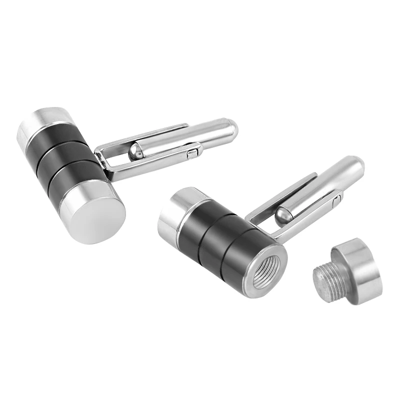 

New Cremation Cufflink for Men Stainless Steel Funeral Memorial Keepsake Ashes