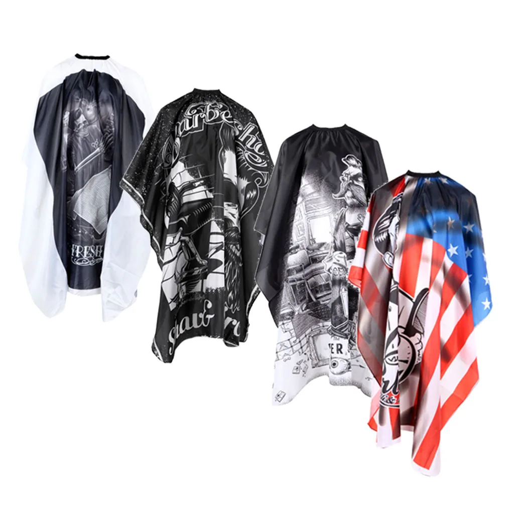 1 Piece Waterproof Barber Gown Men’s Hair & Beard Cape Hair Cutting Cloth Hairdressing Apron