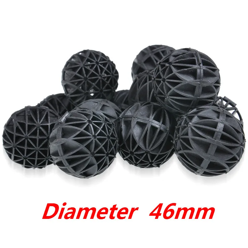 46mm Aquarium Filter Biochemical Balls Fish Tank Filter Media With Bio