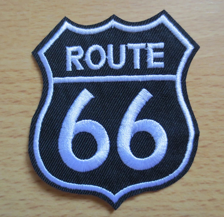 Route 66 Вышивка Патчи для куртки жилет на заднюю часть мотоцикла клуба байкера B 6 8