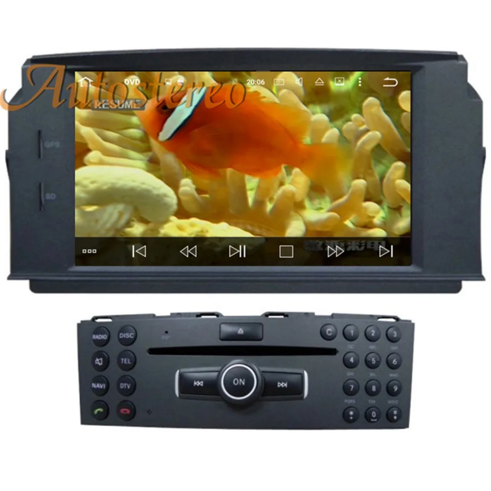 Clearance Android 9 Car DVD Player GPS Navigation For MERCEDES BENZ C Class C200 C180 C220 W204 multimedia headunit radio tape recorder 1