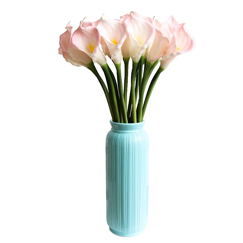 

INDIGO- Wholesale 120pcs PU Calla Touch Flower Calla Wedding Flower Floral Party Decoration Artificial Flower Free Shipping