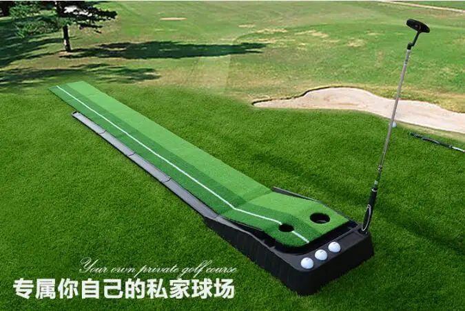 

High Quality PGM Ball Return 2.5M/3M Indoor Golf Putting Trainer Portable Golf Practice Putting Mat Golf Putter Green Trainer