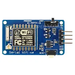 ESP8266 ESP07 ESP-07 серийный WiFi модуль Беспроводной трансивер с антенной Совместимость 3,3 В/5 В совета адаптер для Arduino