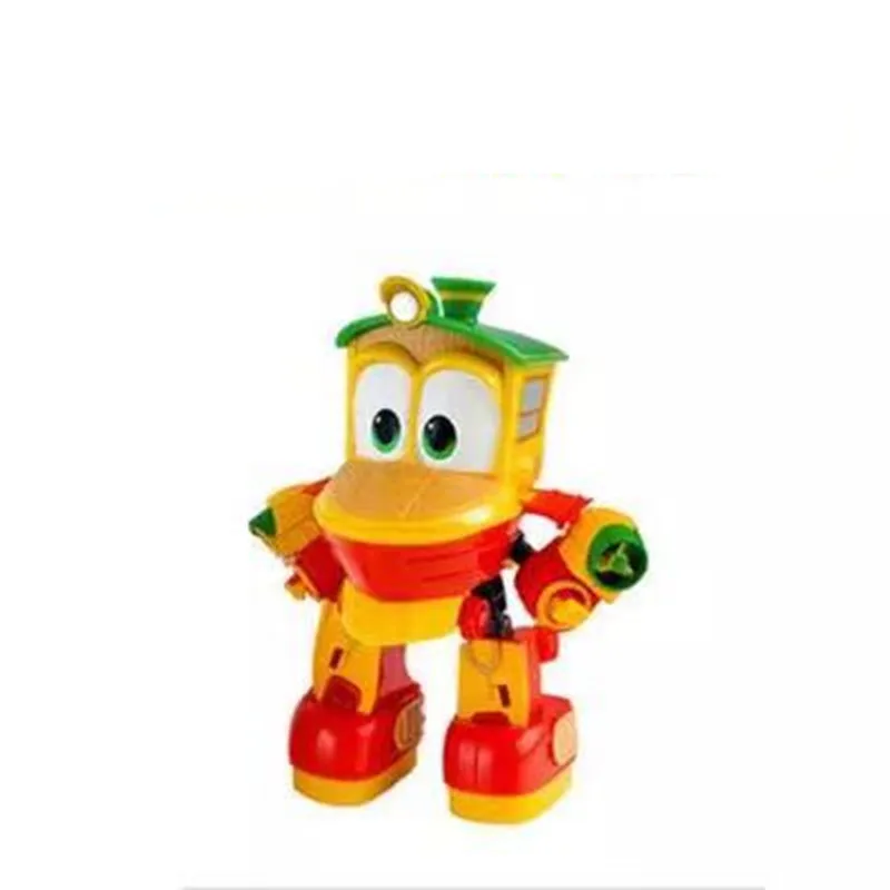 NEW 6pcs/set Robot Trains Transformation Kay Alf Dynamic Train Family Deformation Train Figures