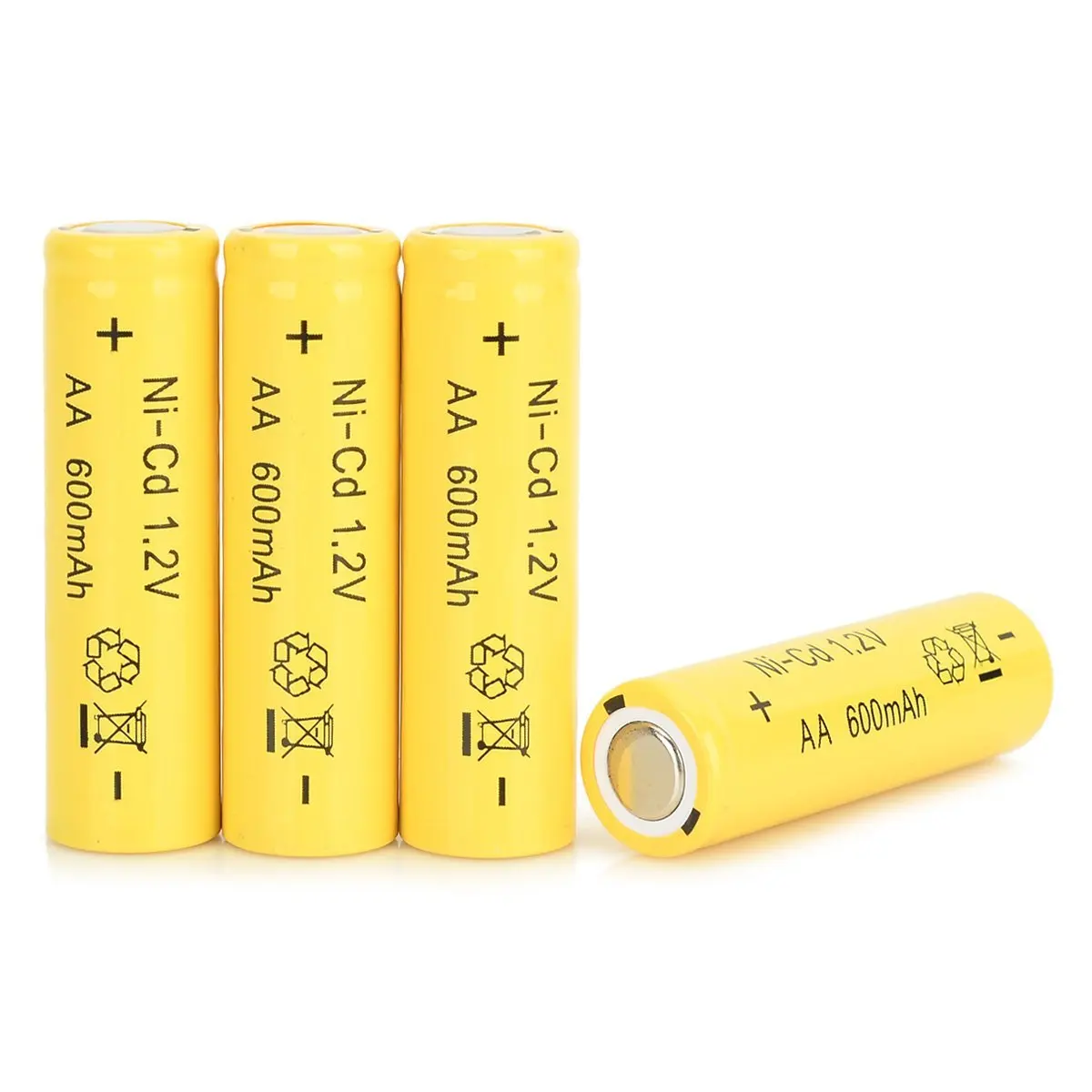 2Pieces/Lot NEW battery AA NI CD 600mAh 1.2V AA NO.5 600mah NICD