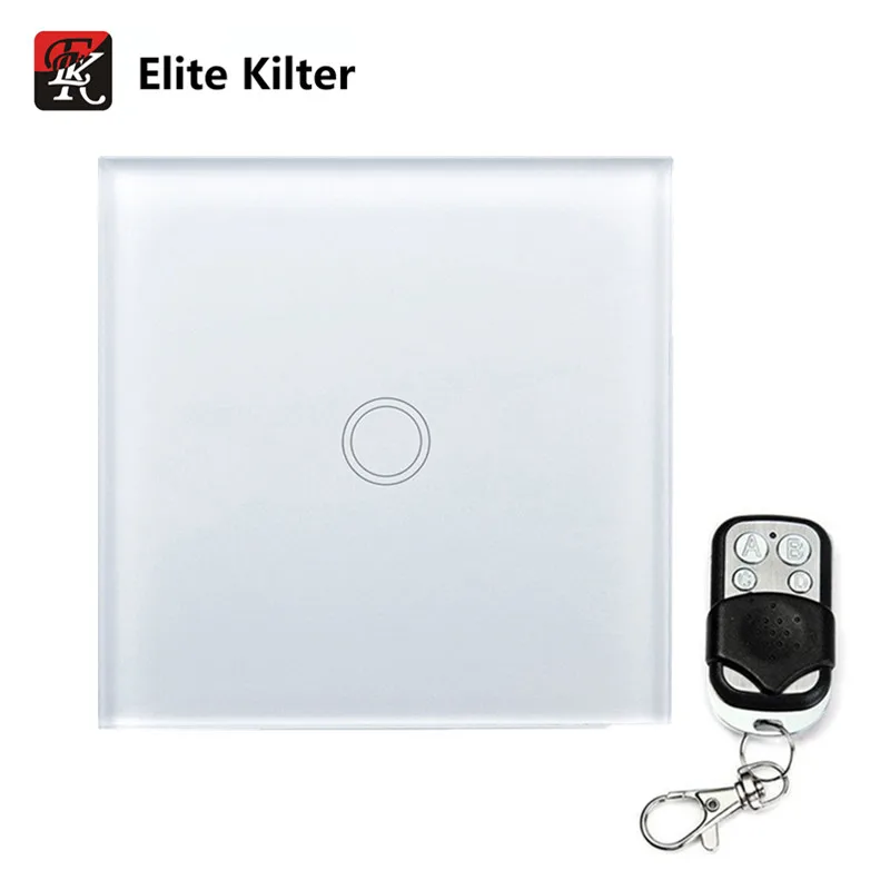 

Elite Kilter Remote Control Touch Switch 1 Gang 1 Way Light Wall Touch Switch EU/UK Standard