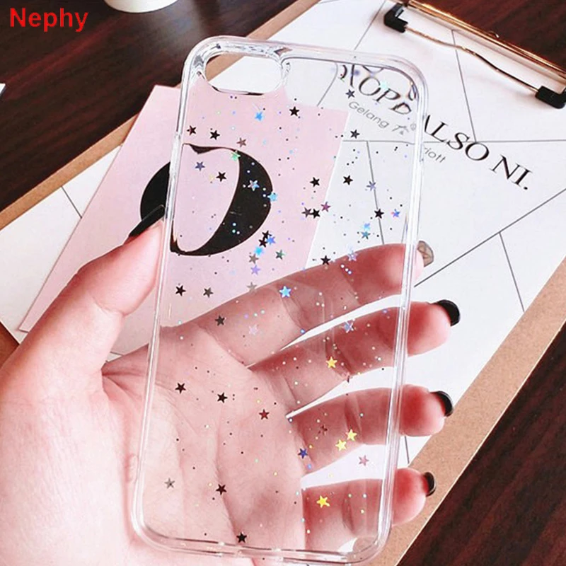 

Nephy Shine soft Silicone clear shell Cell Phone Case for iPhone X 10 XR XS Max 6 s 6S 7 8 Plus 6Plus 6SPlus 7Plus 8Plus Cover