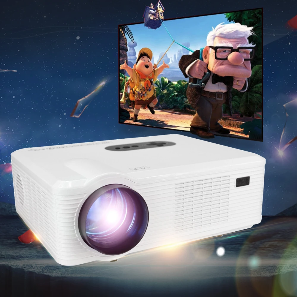  Hot Selling Excelvan CL720 LED Projector 3000 Lumens 1280 x 800 Pixels With Analog TV Interface For School TV Home Entertainment 