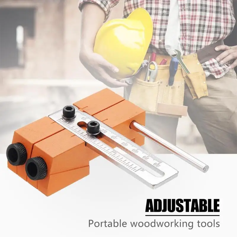 

Woodworking Pocket Hole Jig Drill Bit Guide Carpentry Drilling Locator (A) Wood Working Tool for Woodworking Angle Drilling Hole