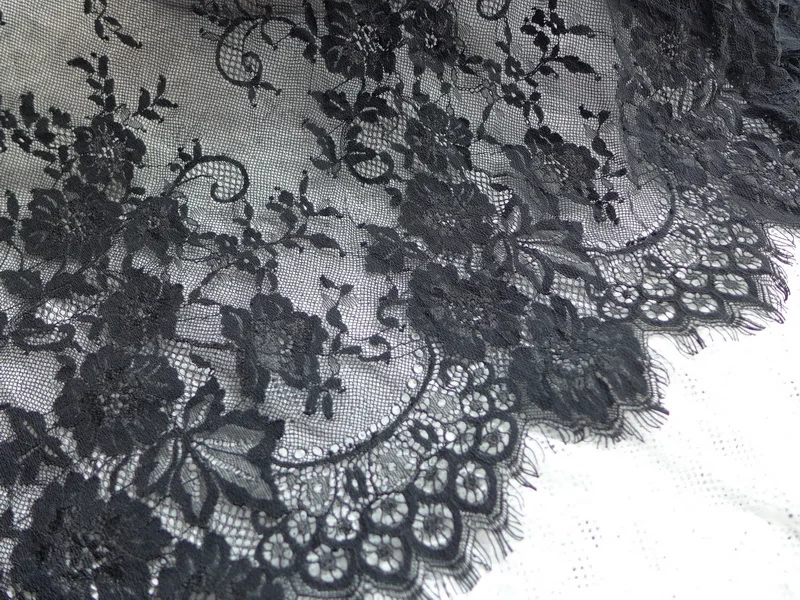 Кружевная ткань Шантильи с цветочным рисунком 3 м|chantilly lace fabric|lace fabricchantilly |