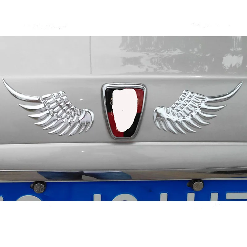 Большие ангельские крылья 3D Автомобильная наклейка из ПВХ хромированный значок