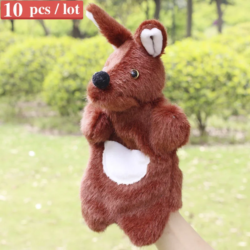 Sale kangaroo hand puppets for kids plush hand puppet large animal cartoon kangaroo finger