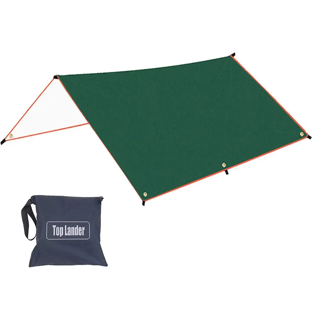 

3x3 Meters Garden Awning Ultra Light Camping Outdoor Beach Fly Net Awning Rainproof Sunscreen Beach Canopy Silver Porch